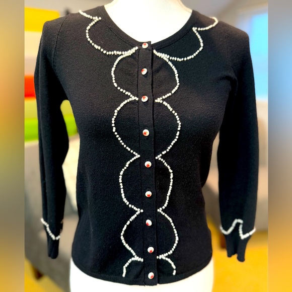 Anthropologie HWR Vintage Looking Cardigan Sweater XS - Picture 1 of 14